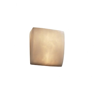 Clouds - 8.25 Inch ADA Square Wall Sconce with Cloud Resin Shades
