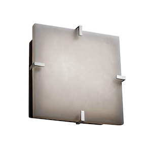 Clouds Clips - 12.5 Inch Square Wall/Flush Mount with Cloud Resin Shades