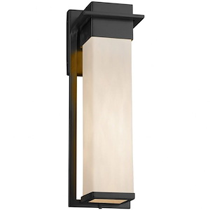 Clouds Pacific - 16.5 Inch Large Outdoor Wall Sconce with Cloud Resin Shades - 1037895