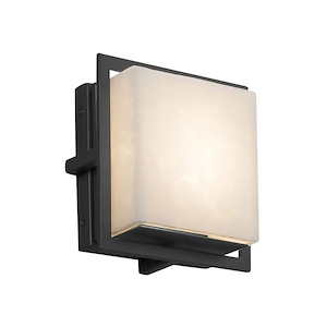 Clouds Avalon - 6.5 Inch ADA Outdoor/Indoor Square Wall Sconce with Cloud Resin Shades - 923051