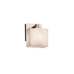 Clouds Regency - 7.5 Inch ADA Wall Sconce with Rectangle Cloud Resin Shades - 1038019