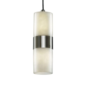 Clouds Dakota - 9.75 Inch Uplight Wall Sconce with Cylinder Flat Rim Cloud Resin Shades - 1038196