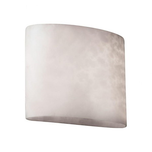 Clouds - 11.75 Inch ADA Wide Oval Wall Sconce with Cloud Resin Shades