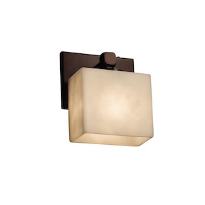Clouds Tetra - 7.5 Inch ADA Wall Sconce with Rectangle Cloud Resin Shades - 1037994