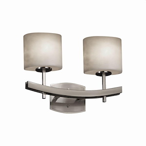 Clouds Archway - 15.5 Inch Bath Bar with Oval Cloud Resin Shades