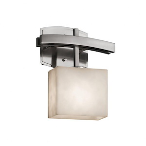 Clouds Archway - 10.75 Inch ADA Wall Sconce with Rectangle Cloud Resin Shades
