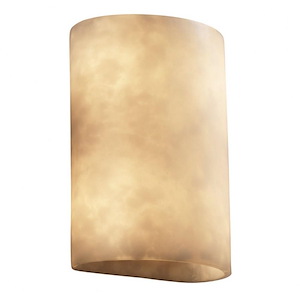 Clouds - 9.75 Inch ADA Small Cylinder Wall Sconce with Cloud Resin Shades - 924420