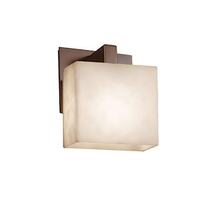 Clouds Modular - 7.25 Inch ADA Wall Sconce with Rectangle Cloud Resin Shades