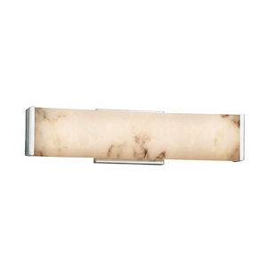 LumenAria Latitude - 18.5 Inch 18W LED ADA Linear Wall/Bath Vanity with Faux Alabaster Shade - 923362