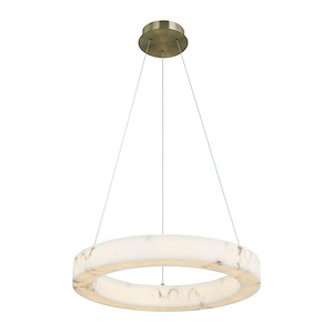 LumenAria Medley - 40W 1 LED Ring Pendant-3 Inch Tall and 24 Inch Wide - 1341877