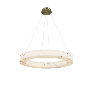LumenAria - 50W 1 LED Medley Ring Pendant-3.5 Inches Tall and 32 Inches Wide