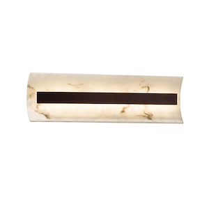 LumenAria Contour - 21 Inch 19W LED Linear Wall/Bath Vanity with Faux Alabaster Shade - 923367