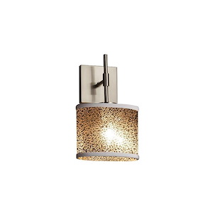 Fusion Union - 1 Light ADA Wall Sconce with Oval Mercury Glass Shade