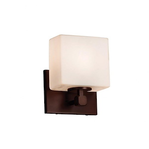 Fusion Tetra - 1 Light ADA Wall Sconce with Rectangle Opal Glass Shade - 1034779