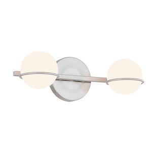 Centric - 5W 2 LED Bath Bar In Minimalist Style-5 Inches Tall and 14.25 Inches Wide