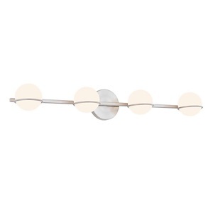 Centric - 5W 4 LED Bath Bar In Minimalist Style-5 Inches Tall and 32 Inches Wide