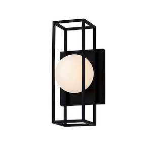 Float - 8W 1 LED Small Outdoor Wall Sconce In Minimalist Style-12 Inches Tall and 5.5 Inches Wide - 1309025