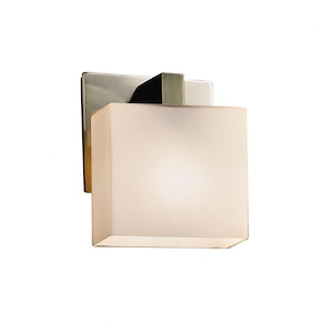 Fusion Modular - 1 Light ADA Bracket Wall Sconce with Rectangle Opal Glass Shade - 1034979