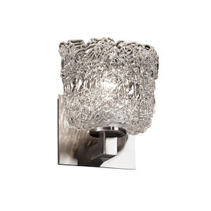 Veneto Luce Modular - 1 Light Wall Sconce with Oval Lace Venetian Glass