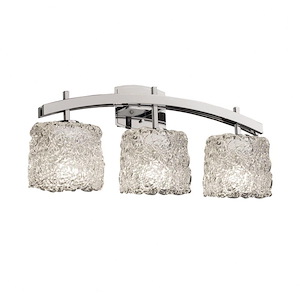 Veneto Luce Archway - 3 Light Bath Bar with Oval Lace Venetian Glass - 1036247