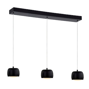Frascati - 25W 3 LED Chandelier In Minimalist Style-4 Inches Tall and 26 Inches Wide