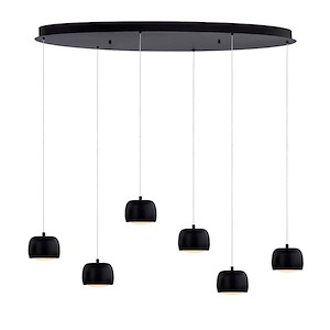 Frascati - 46W 6 LED Chandelier In Minimalist Style-4 Inches Tall and 36 Inches Wide - 1298236