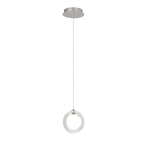 Hermosa - 7W 1 LED Pendant In Minimalist Style-7.5 Inches Tall and 6.75 Inches Wide