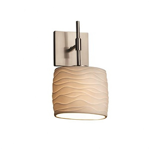 Limoges Union - 1 Light ADA Wall Sconce with Waves Oval Shade - 1035452