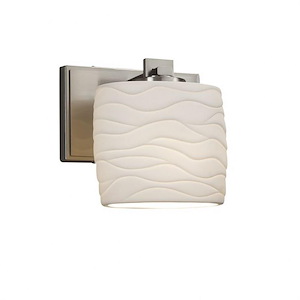 Limoges Era - 1 Light ADA Wall Sconce with Waves Oval Shade - 1035468