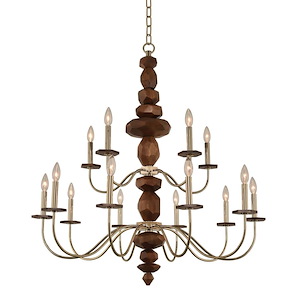 Lassen - Fifteen Light 2-Tier Chandelier - 882252