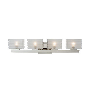 Victoria - 16W 4 LED Bath Vanity In Contemporary Style-7 Inches Tall and 29 Inches Wide