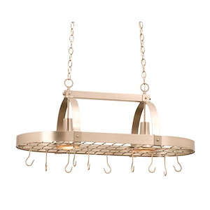 Contemporary - 36 Inch Two Light Pot Rack