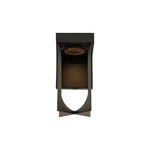 Optika - 10 Inch 12W LED Small Outdoor Wall Sconce - 1213510
