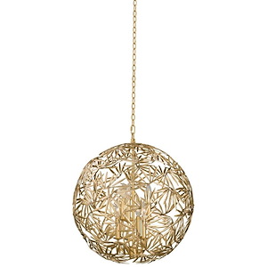 Jardin - 6 Light Pendant-26 Inches Tall and 24 Inches Wide
