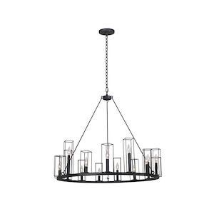 Allston - 15 Light Chandelier In Industrial Style-32 Inches Tall and 36 Inches Wide