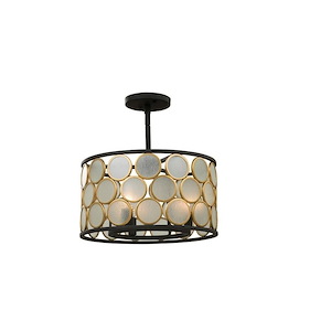 Corsa - 3 Light Semi-Flush Mount In Traditional Style-13 Inches Tall and 16 Inches Wide - 882350