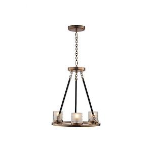 Library - 15 Inch 9W 3 LED Chandelier