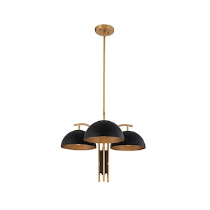 Marcel - 3 Light Chandelier In Contemporary Style-18 Inches Tall and 24 Inches Wide
