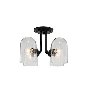 Cupola - 4 Light Semi-Flush Mount In Industrial Style-10 Inches Tall and 15 Inches Wide - 1294995