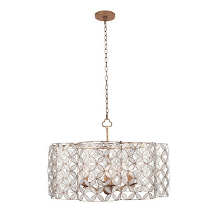 Maurelle - 6 Light Pendant In Coastal Style-18 Inches Tall and 27 Inches Wide