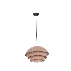 Seychelles - 1 Light Pendant-13 Inches Tall and 20 Inches Wide - 1295022