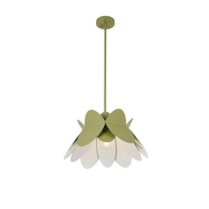 Flor - 1 Light Pendant-17 Inches Tall and 18 Inches Wide - 1294986