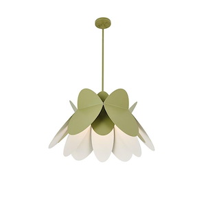 Flor - 1 Light Pendant-21 Inches Tall and 26 Inches Wide