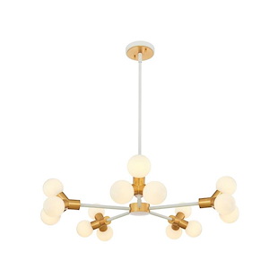 Tres - 135W 15 LED Chandelier In Modern Style-6.5 Inches Tall and 29 Inches Wide - 1295036