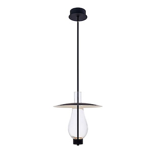 Hugo - 3W LED Pendant In Minimalist Style-27 Inches Tall and 16 Inches Wide