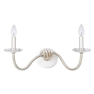 Venus - 2 Light Wall Sconce-11 Inches Tall and 18 Inches Wide - 1294866