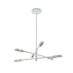 Concorde - 15W LED Chandelier In Contemporary Style-19 Inches Tall and 32 Inches Wide
