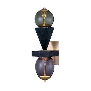 Demi - 10W LED Wall Sconce In Art Deco Style-24 Inches Tall and 6.5 Inches Wide