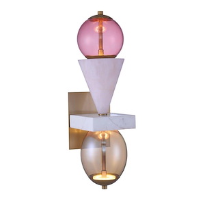 Demi - 10W LED Wall Sconce In Art Deco Style-24 Inches Tall and 6.5 Inches Wide - 1330465