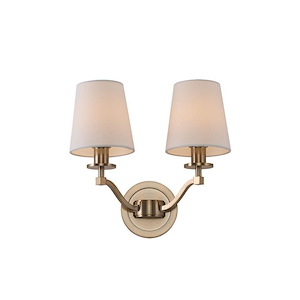 Curva - 2 Light Wall Sconce-12 Inches Tall and 13 Inches Wide